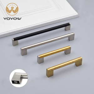 Solid Square Round T Bar Cabinet <b>Pull</b> Stainless Steel Zinc Alloy Feet <b>Drawer</b> Handle For Kitchen Wardrobe Bathroom Villa - Product Image 3