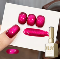 XEIJAYI Flash UV Gel Nagellak Resin Kattenoog Effect met Guava, Blauwe Bes en Dragon Fruit Kleuren, Langdurig