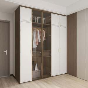 Armoire de chambre à coucher solide et réglable de haute qualité, compartiments de rangement spacieux, fabrication durable et écologique pour villa - Product Image 2