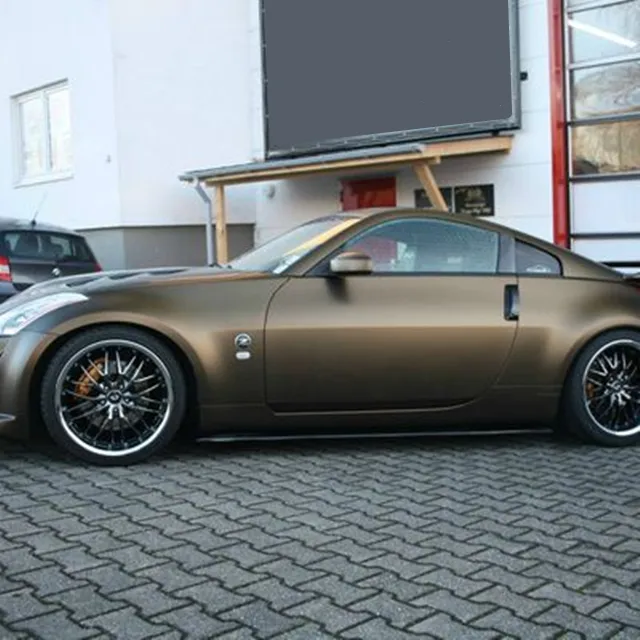 Garantie 2 Jahre Metallic Brown Ganzkörper-Vinyls chutz Auto folien verpackung