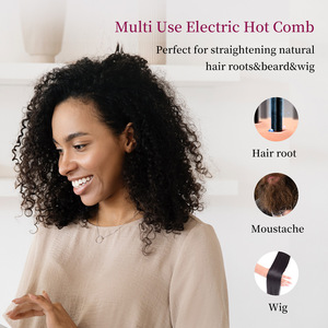 Plancha y rizador de pelo portátil LCD de doble propósito con dientes metálicos para uso doméstico al por mayor - Product Image 5