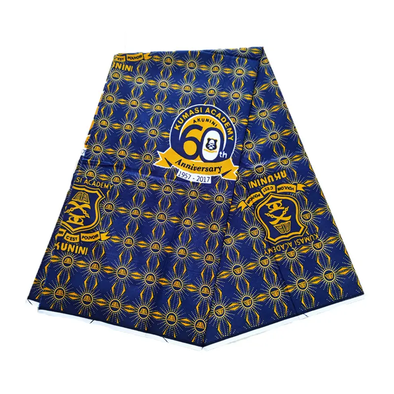 Afrikaanse Stoffen Fabrikanten Op Maat Bedrukte Wax Batik Java Ankara Stoffen Voor Jurk Lendendoek