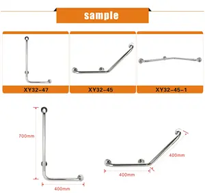 Hospital elderly Toilet Handicap I Shape Steel Safety Grab Bar