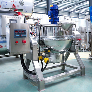 Marmite de cuisson grande capacité 400L, marmite à double enveloppe vapeur, chaudière à vapeur, marmite à vapeur pour pâte de soja, marmite de cuisson inclinable - Product Image 6