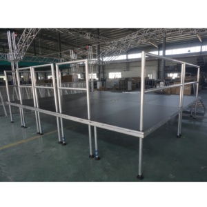 Portable Outdoor Height Adjustable Aluminum Stage Non-Slip Surface for Concert Lighting Easy Assembly Disassembly No Electricity - Product Image 1