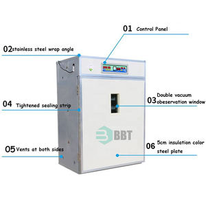 Incubateur à œufs BBT 2025, ventes chaudes, 3000 œufs, taux d'éclosion de 99 %, retournement automatique des œufs, machine d'élevage d'oiseaux, moteur PP 220V, nouveau - Product Image 6