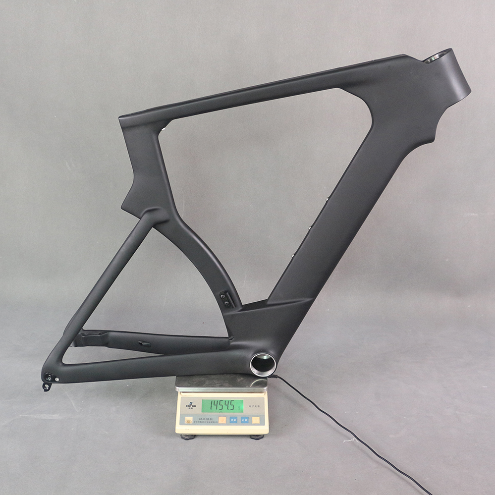 Cadre de vélo TT Disque de contre-la-montre en carbone Usine chinoise Vente en gros OEM Bicyclettes de triathlon Cadre de vélo de route en carbone Cadre TT 700C
