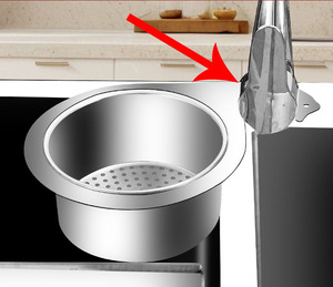 Single-Tier Silver Stainless Steel Rectangle <b>Dish</b> Rack Storage with Hanging Strip and Flexible Design for Kitchen Food Waste - Product Image 4