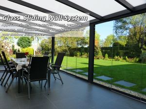 Perfiles <span class=keywords><strong>de</strong></span> Puertas Corredizas <span class=keywords><strong>de</strong></span> Vidrio para Terraza <span class=keywords><strong>de</strong></span> 1 a 6 Rieles, Puertas <span class=keywords><strong>de</strong></span> Patio <span class=keywords><strong>de</strong></span> Vidrio <span class=keywords><strong>con</strong></span> Base <span class=keywords><strong>de</strong></span> Aluminio, Sistema <span class=keywords><strong>de</strong></span> Puertas Corredizas <span class=keywords><strong>con</strong></span> Riel - Product Image 2