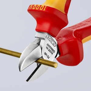 คีมตัดข้าง Knipex ขนาดปาก 1/2 นิ้ว ปลายเรียบ เกรดอุตสาหกรรม ผลิตจากเหล็กโครเมี่ยมวาเนเดียม ผลิตในเยอรมนี รุ่น 70-140 - Product Image 1