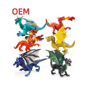Fellow up Propre Design Figurines de Dragon réalistes Figurines de Dragon volant en plastique Décorations de gâteau de Dragon peintes à la main - Product Image 2