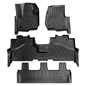Alfombrillas de Coche Impermeables para <span class=keywords><strong>Lincoln</strong></span> <span class=keywords><strong>Navigator</strong></span> de 18-24, Alfombrillas de TPE 5D para 8 Plazas con Alfombrillas para Maletero, <span class=keywords><strong>Precio</strong></span> de Fábrica - Product Image 1