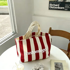 Bolsos de Mano Bordados <span class=keywords><strong>a</strong></span> Mano, Bolso de Playa Vintage <span class=keywords><strong>para</strong></span> Mujer, Bolso de Mano Informal Colorido de <span class=keywords><strong>Crochet</strong></span>, Bolso Tipo Cubo con Logotipo Bordado Personalizado - Product Image 3