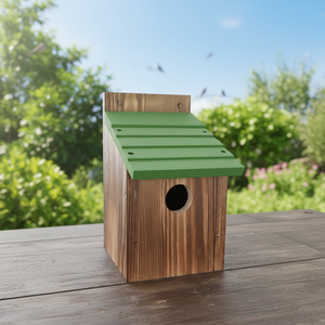 Caja de Madera de Pino para Nidos de Pájaros, <span class=keywords><strong>Casa</strong></span> para Pájaros Silvestres Resistente y Rústica, Jaula de Cría Fácil de Instalar para Decoración de Jardín - Product Image 3