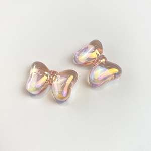 Perles en acrylique irisées transparentes avec revêtement UV pour la fabrication de bracelets, accessoires pour épingles à cheveux et boucles d'oreilles - Product Image 4