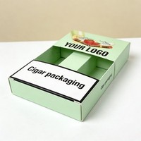 Boîte à cigarettes en papier vide de qualité alimentaire avec logo personnalisé, écologique, boîtes de vente au détail pour cigares, carton, impression numérique, emballage de présentation