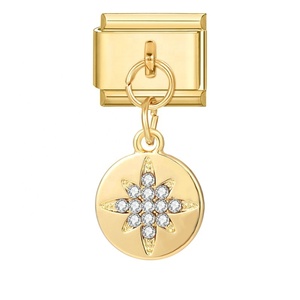 Fashion Charm for Bracelet with All-Match Golden Pendant Cross-Border Personalities Creative Accessory Italian Charm Bracelet - Product Image 6