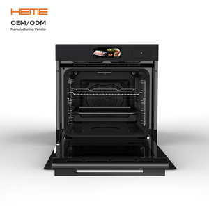 74L Built-in Oven Factory Smart Black Glass 16 Functions TFT Control Wall Oven for Home Kitchen Appliances - Product Image 1