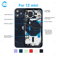 Coque arrière STAROZON pour iPhone 12 Mini Pro Max, remplacement du boîtier du téléphone avec câble flexible d'origine préinstallé