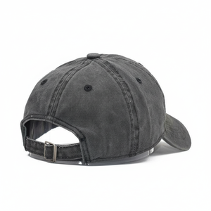Cappellino da Baseball in Denim lavato spalmato primavera estate tutto match Retro Soft Top protezione solare Unisex in metallo con fibbia ricamo 3D comune - Product Image 3