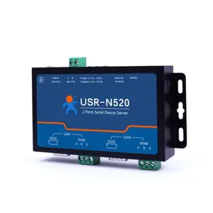 إصدار جديد. USR-N520-H7-6 2 ميناء خادم جهاز تسلسلي Modbus RTU RS232 RS485 إلى Etehrnet tcp/ip تحويل مع RJ45 ميناء 10/100 ميغابت في الثانية