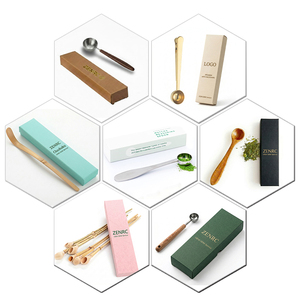 <span class=keywords><strong>Cuchara</strong></span> Medidora de Acero Inoxidable con Mango de Madera de Palisandro de 2 a 8 <span class=keywords><strong>Gramos</strong></span>, con Logotipo Personalizado, para Granos de Café y Matcha en Polvo - Product Image 5
