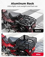 Rak Bagasi Belakang Motor MOTO Kompatibel dengan CT125 125 Hunter Cub 2020 -2026 Penyangga Rak Pembawa Barang
