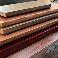 Planche de bois massif en frêne nord-américain, design bois brut, grande table de lecture, comptoir de bar domestique, porte en bois de frêne blanc
