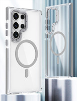 Étui de téléphone magnétique fin, coque de protection antichoc, anti-traces de doigts, finition mate pour Samsung S24 Ultra S23 Plus