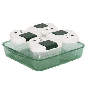 Mini Rice Ball Baby Food Storage Container Airtight Flip <b>Top</b> Travel Portable Food Grade PP Material - Product Image 2