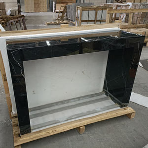 Consolle d'ingresso moderna in marmo Nero Margina nero naturale lucidato per ingresso, corridoio, soggiorno, casa, villa, decorazione - Product Image 3