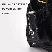 Taikoo High Lumen Rechargeable Aluminium Mini lampe de poche LED Torche mini led lampe de poche étanche avec clip