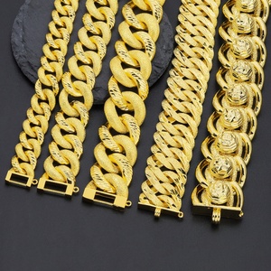 Jxx 2025 Pulseras de Alta Calidad para Mujer, Chapadas en Oro de 24K, Estilo Dubái, Nuevos Diseños, Brazalete de Latón - Product Image 4