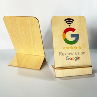 Appuyez pour examiner Smart NFC Review Stand Table NFC Google Review Stand Menu publicitaire RFID pour améliorer votre entreprise