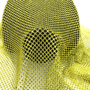 S599厂家新款服装弹力面料性感透视网水钻网眼面料 - Product Image 6