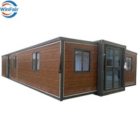 Maison mobile préfabriquée de luxe WinFair à prix de gros, 2 chambres, extensible, en conteneur, moderne, pour villa/ferme rurale