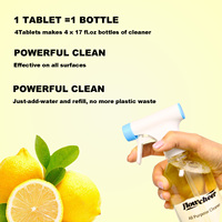 Tabletas de limpiador efervescente multiusos ecológicas Kit de limpieza de productos químicos domésticos multiusos desechables de forma sólida