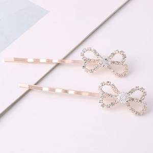 Juego de Pinzas para el Cabello con Forma de Corazón Delicado con Circonita, Pasador Simple para Niños, para Fiestas de Cumpleaños, Pinza Lateral Linda con Cristal - Product Image 3