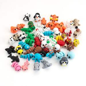 Vashine - Animales de Cristal Flexibles Impresos en 3D, Colección Divertida de Juguetes de Zoológico para Niños, Decoración del Hogar, Juguetes de Animales Coloridos para Niños - Product Image 1