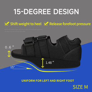 Botte <span class=keywords><strong>de</strong></span> marche médicale post-opératoire à décompression <span class=keywords><strong>de</strong></span> l'avant-pied, avec cale pour soulagement <span class=keywords><strong>de</strong></span> la pression plantaire, pour la rééducation post-chirurgie et la fracture <span class=keywords><strong>de</strong></span> l'orteil - Product Image 6