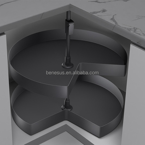 Modern Design Revolving Magic Corner <b>Kitchen</b> Cabinet Lazy Organizer With Multi-Function In-Cabinet <b>Storage</b> <b>Kitchen</b> <b>Storage</b> - Product Image 1