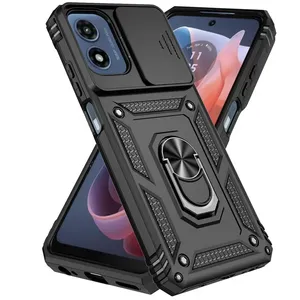 Custodia Antiurto Armor con Anello di Supporto e Protezione Scorrevole per Motorola G PLAY, G STYLUS, G POWER 5G 2025, 2024, 2023, Edge 2024 - Product Image 1