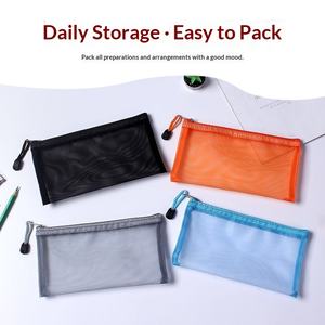 Estuche Simple Transparente <span class=keywords><strong>de</strong></span> Malla con Cierre <span class=keywords><strong>de</strong></span> Cremallera, Bolsa <span class=keywords><strong>de</strong></span> Almacenamiento para Exámenes Estudiantiles, Bolsa <span class=keywords><strong>de</strong></span> Papelería <span class=keywords><strong>de</strong></span> Nailon Portátil <span class=keywords><strong>de</strong></span> Gran Capacidad 22x12cm - Product Image 4