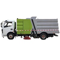 Camion balayeuse à jet haute pression Dongfeng 8 m³ avec pulvérisateur de lavage sous pression