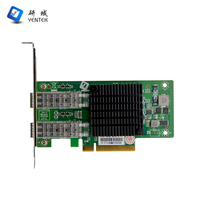Tarjeta de expansión óptica dual de 10 Gigabits para computadora de escritorio Puerto óptico PCI-E Stock de red de fibra óptica independiente Ethernet