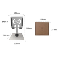 Support de tablette PC rotatif à 360° en aluminium, pliable et flexible, support de téléphone portable pour cadeau d'affaires
