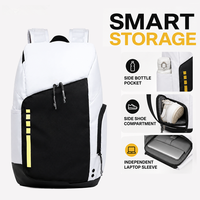 Sac à dos de sport multifonctionnel avec compartiment latéral pour chaussures, pochette indépendante pour ordinateur portable, poche latérale pour bouteille, sac d'école, sac de sport