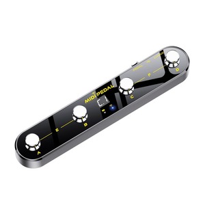 Pédale de commande <span class=keywords><strong>MIDI</strong></span> sans fil, 5 modes, affichage numérique, 25 heures d'autonomie, pédale USB, interrupteur métallique, <span class=keywords><strong>récepteur</strong></span> sans fil - Product Image 6