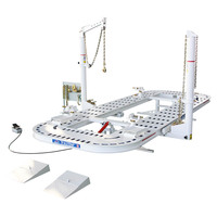 TFAUTENF Machine de cadre de carrosserie automatique en acier au manganèse de 5.2 m/équipement de réparation de banc de carrosserie de 17 pieds pour une utilisation en atelier avec CE