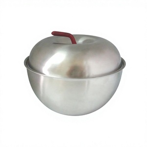 Cubo para Hielo de Acero Inoxidable Ecológico con Diseño de Manzana - Product Image 1